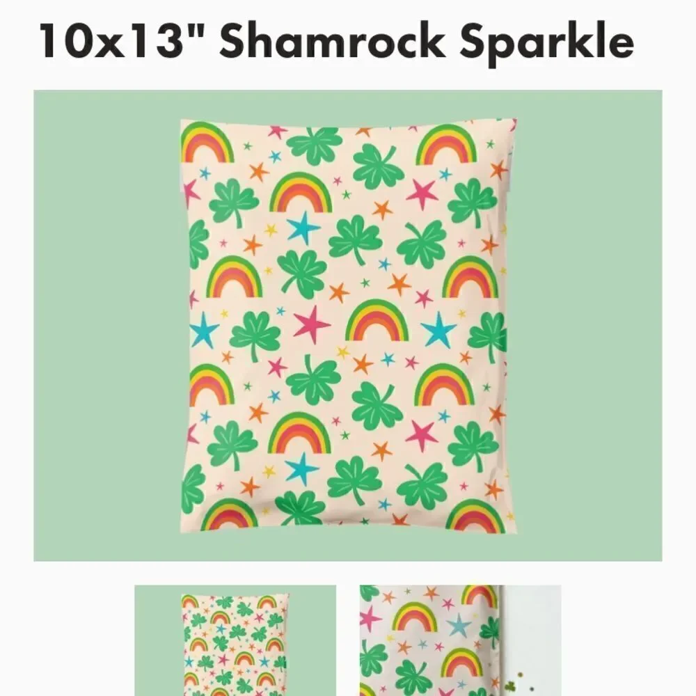 Poly mailers MIX sizes 6x9 12x15 10x13 14.5x19 35 poly mailers 35 stickers